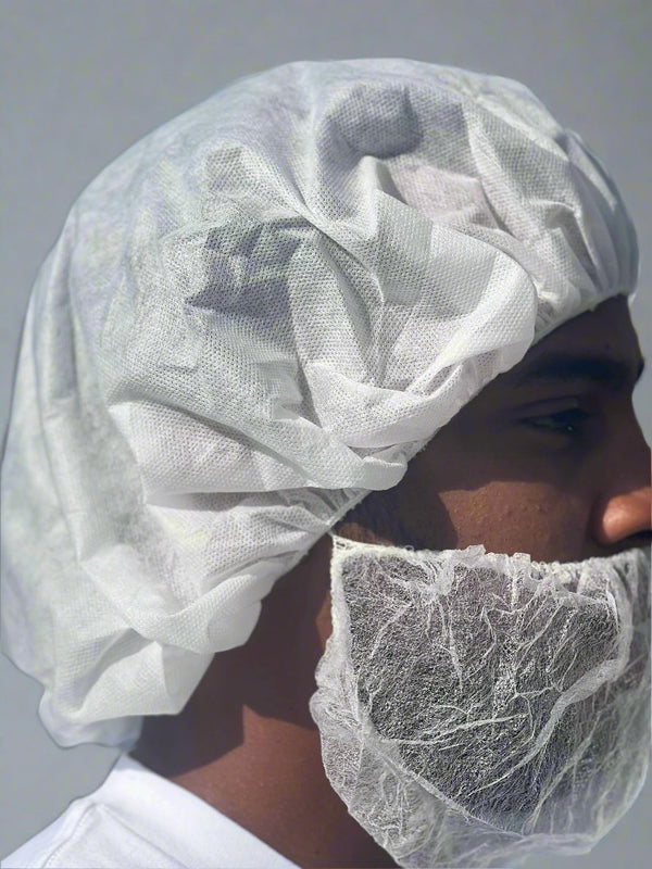 beard covers, disposable beard covers, beard nets, beard restraints