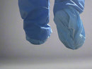 Blue SMS Shoe Covers,Triple layer durable shoe covers, non skid shoe covers made in the usa, non slip shoe covers made in the usa, disposable shoe covers 