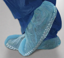 non skid shoe covers, blue shoe covers, economical shoe covers, non slip shoe covers,  non skid shoe covers, big and tall shoe covers
