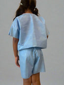 disposable pediatric scrub shorts, disposable children's scrub shorts, disposable shorts for kids